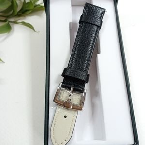 B&E Top Grain Leather Watch Band 18mm Quick Release Watch Straps, Replacement fo